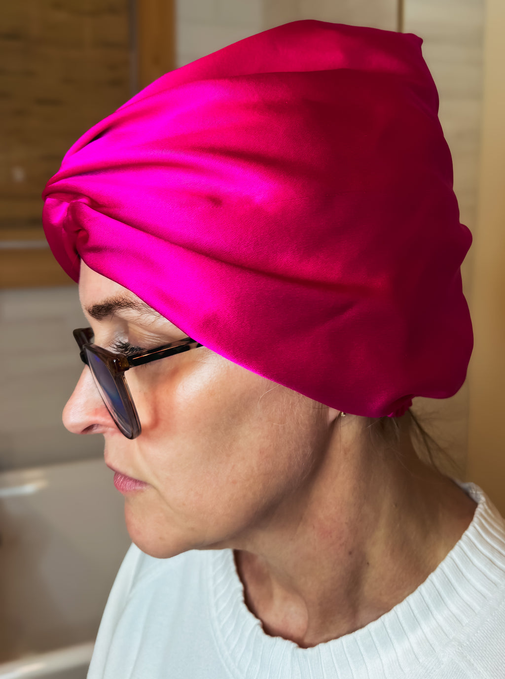 Mulberry Silk Bonnet - Rose