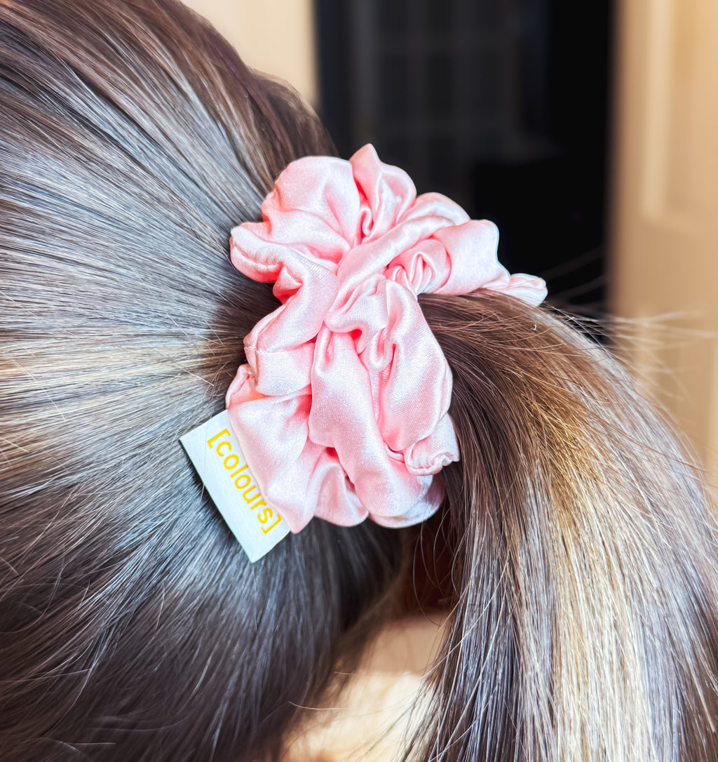 Mulberry Silk Scrunchie (Small) — Rose Gold