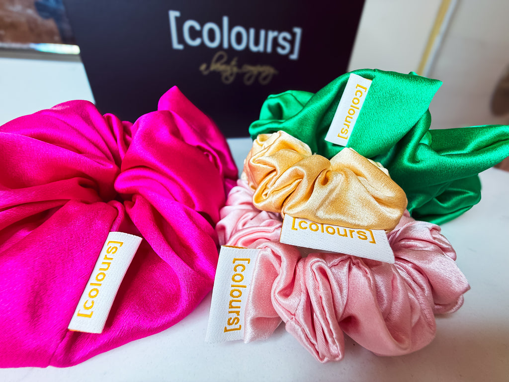Mulberry Silk Scrunchie (Large) — Rose