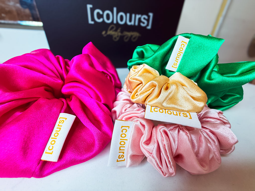 Mulberry Silk Scrunchie (Large) — Rose