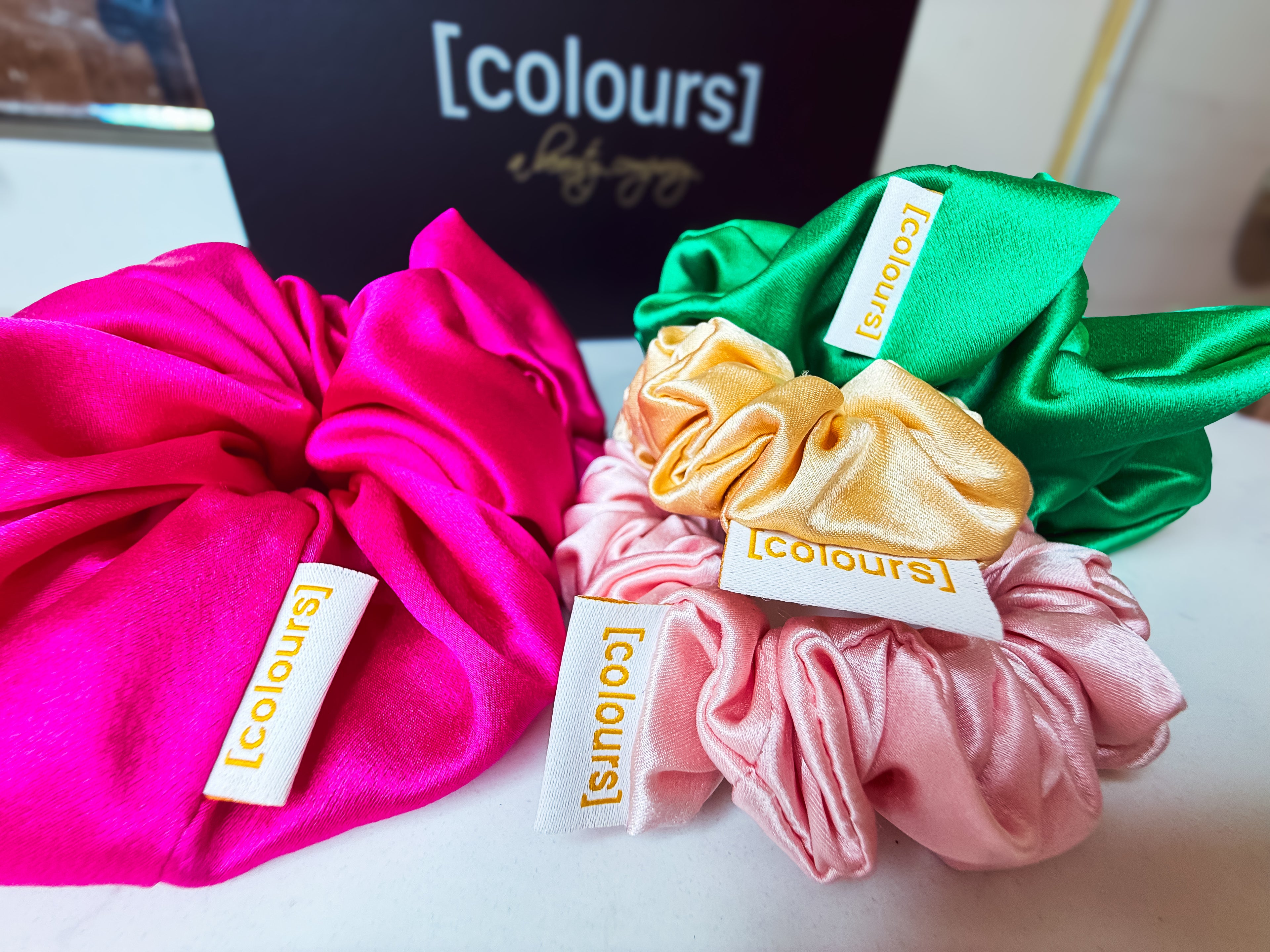 Mulberry Silk Scrunchie (Large) — Rose