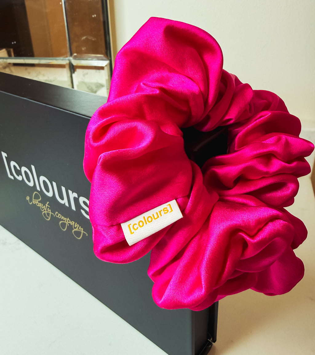 Mulberry Silk Scrunchie (Large) — Rose