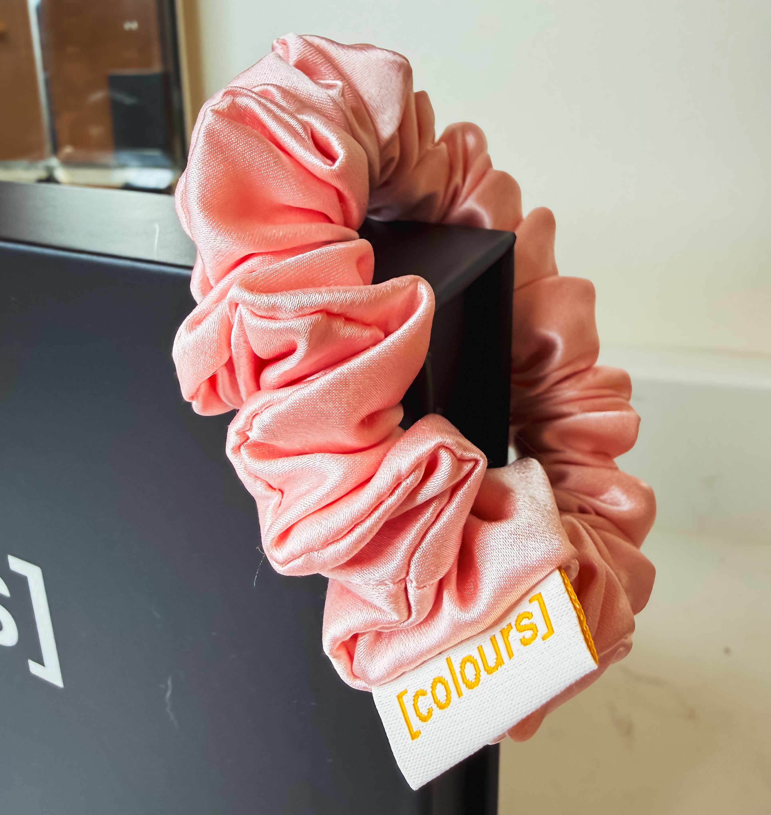 Mulberry Silk Scrunchie (Small) — Rose Gold