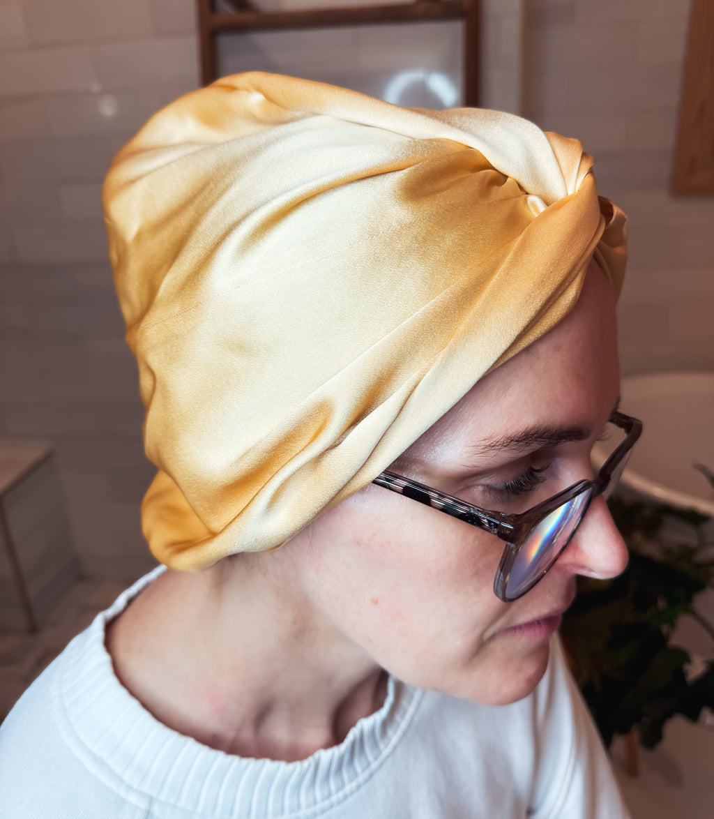Mulberry Silk Bonnet - Gold