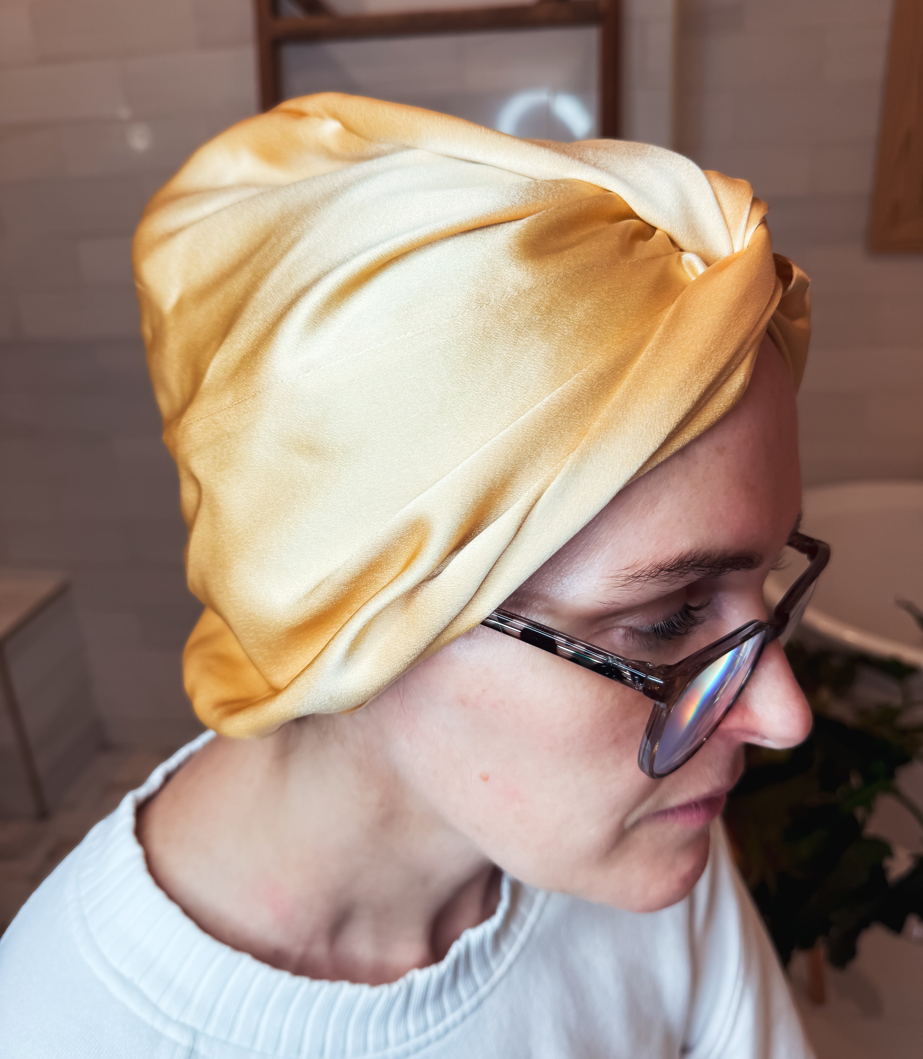 Mulberry Silk Bonnet - Gold